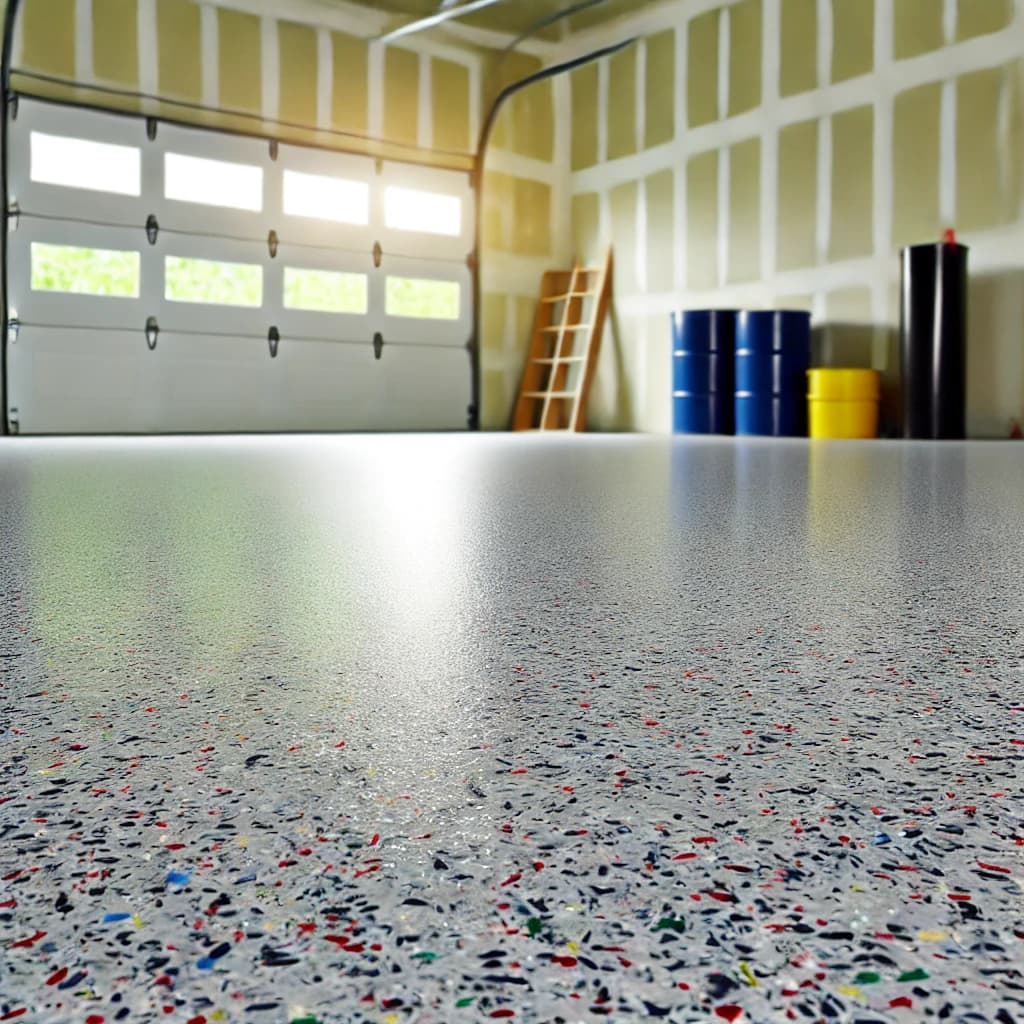 Epoxy Flake Floor Installation