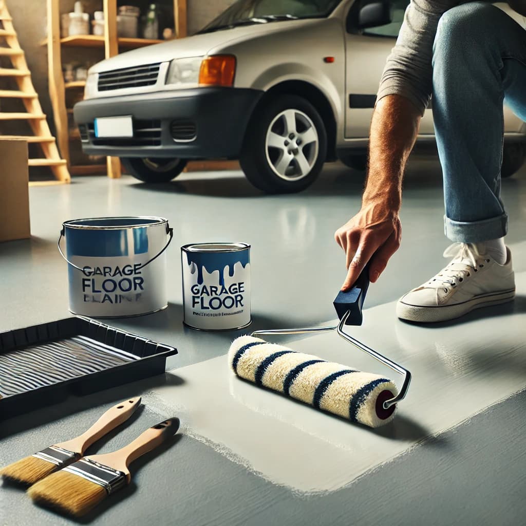 DIY Garage Floor Painting