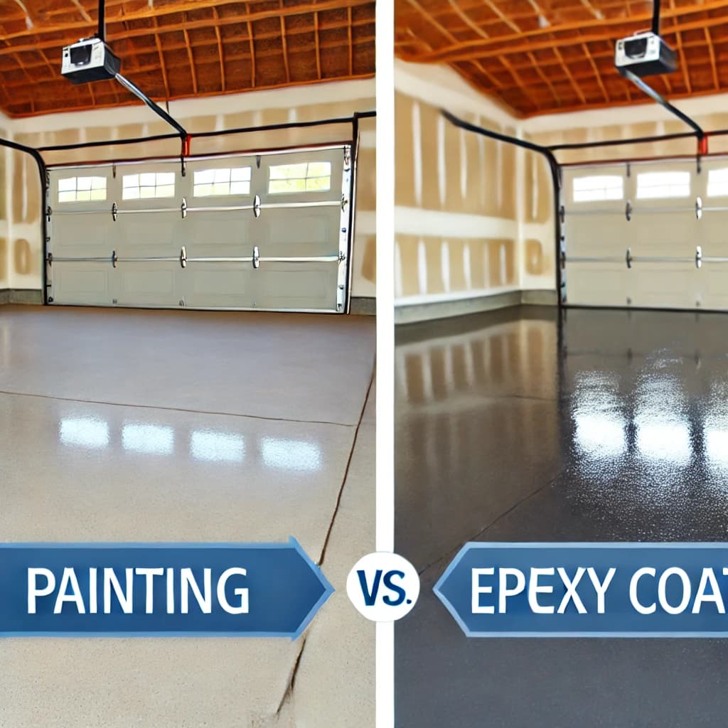 Garage Floor Painting vs. Epoxy Coating