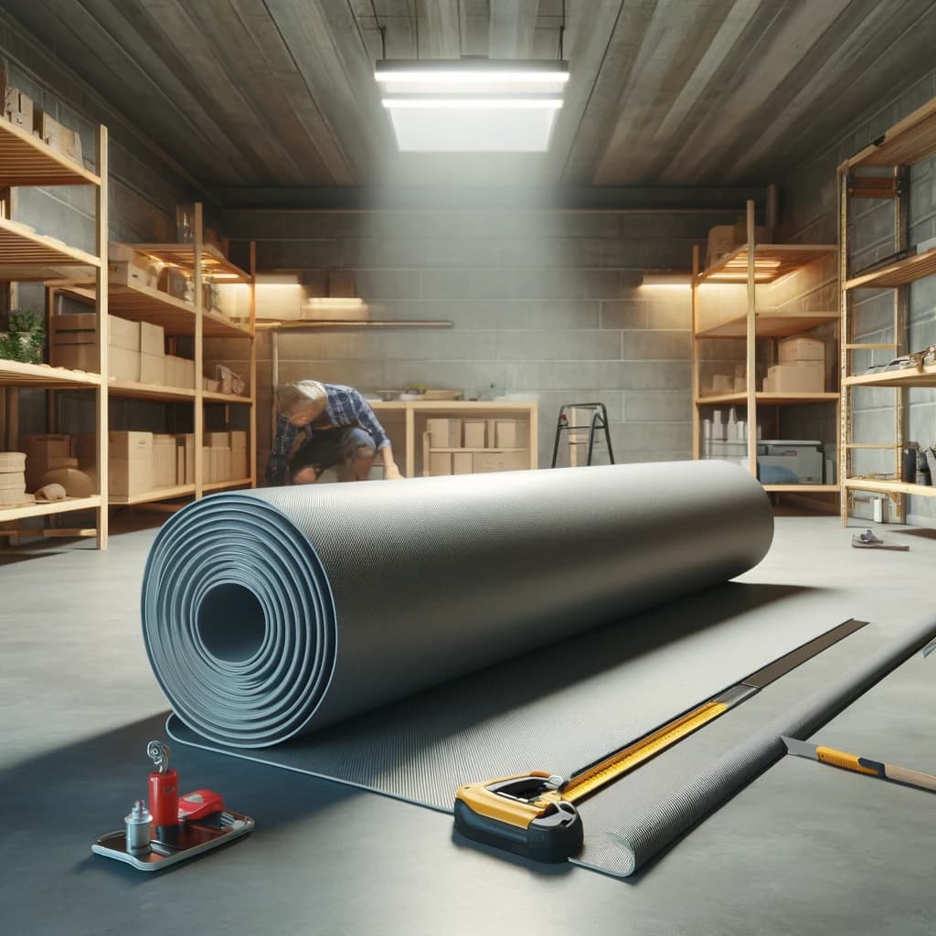 Garage Flooring Rolls Installation